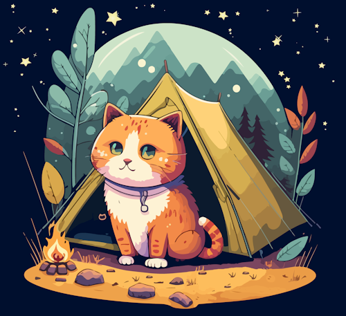 camping cat